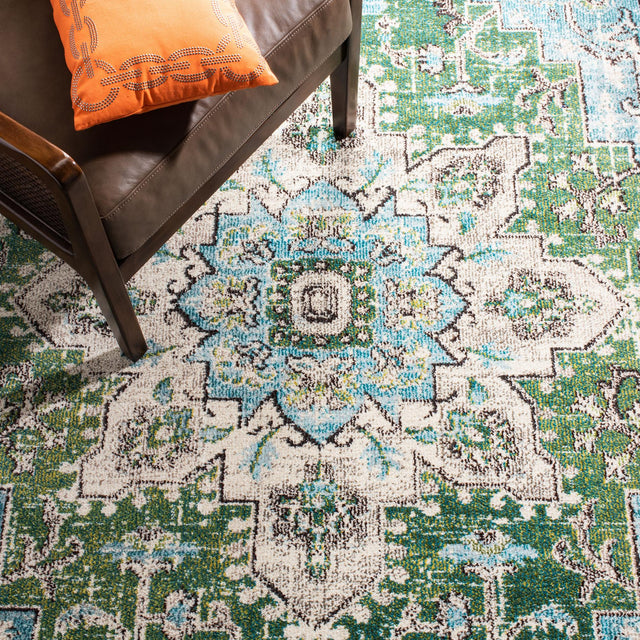 Safavieh Madison Mad473Y Green/Turquoise Rugs.