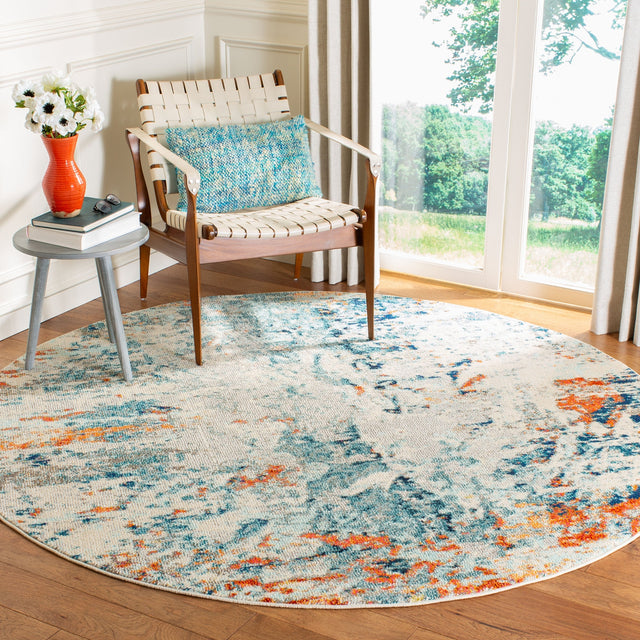 Safavieh Madison Mad478B Cream/Orange Rug.