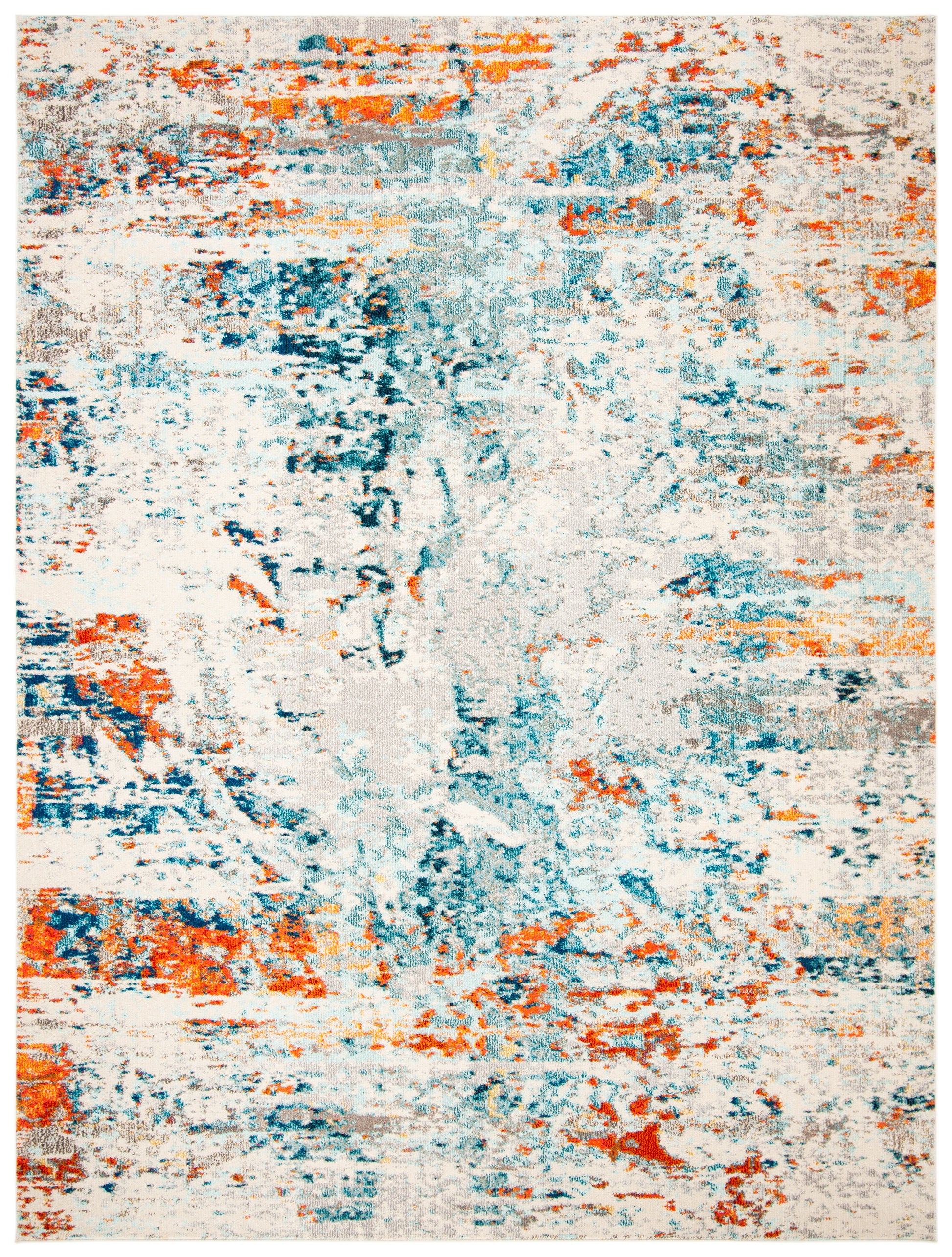 Safavieh Madison Mad478B Cream/Orange Area Rug