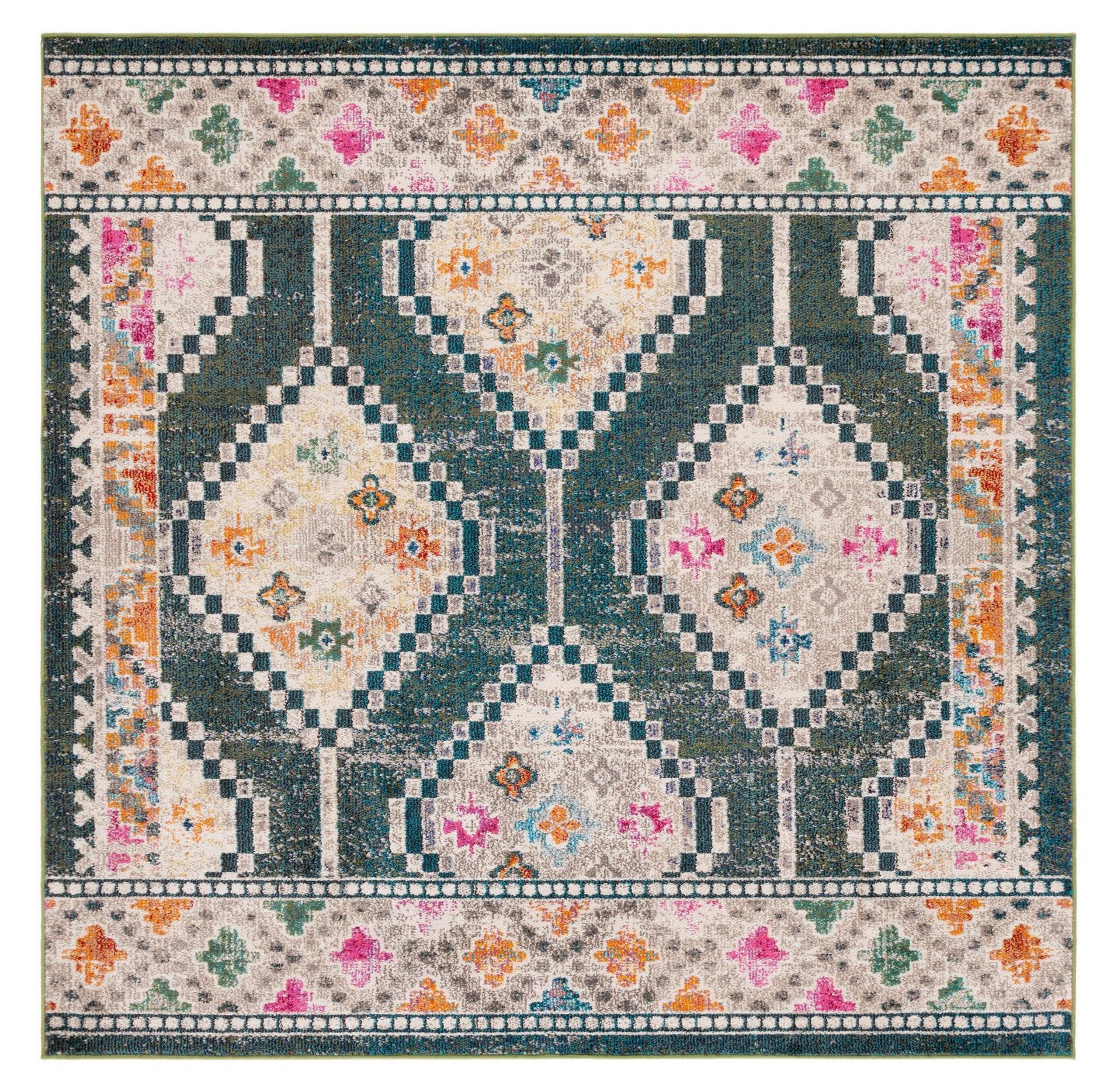 Safavieh Madison Mad481Y Dark Green/Beige Area Rug