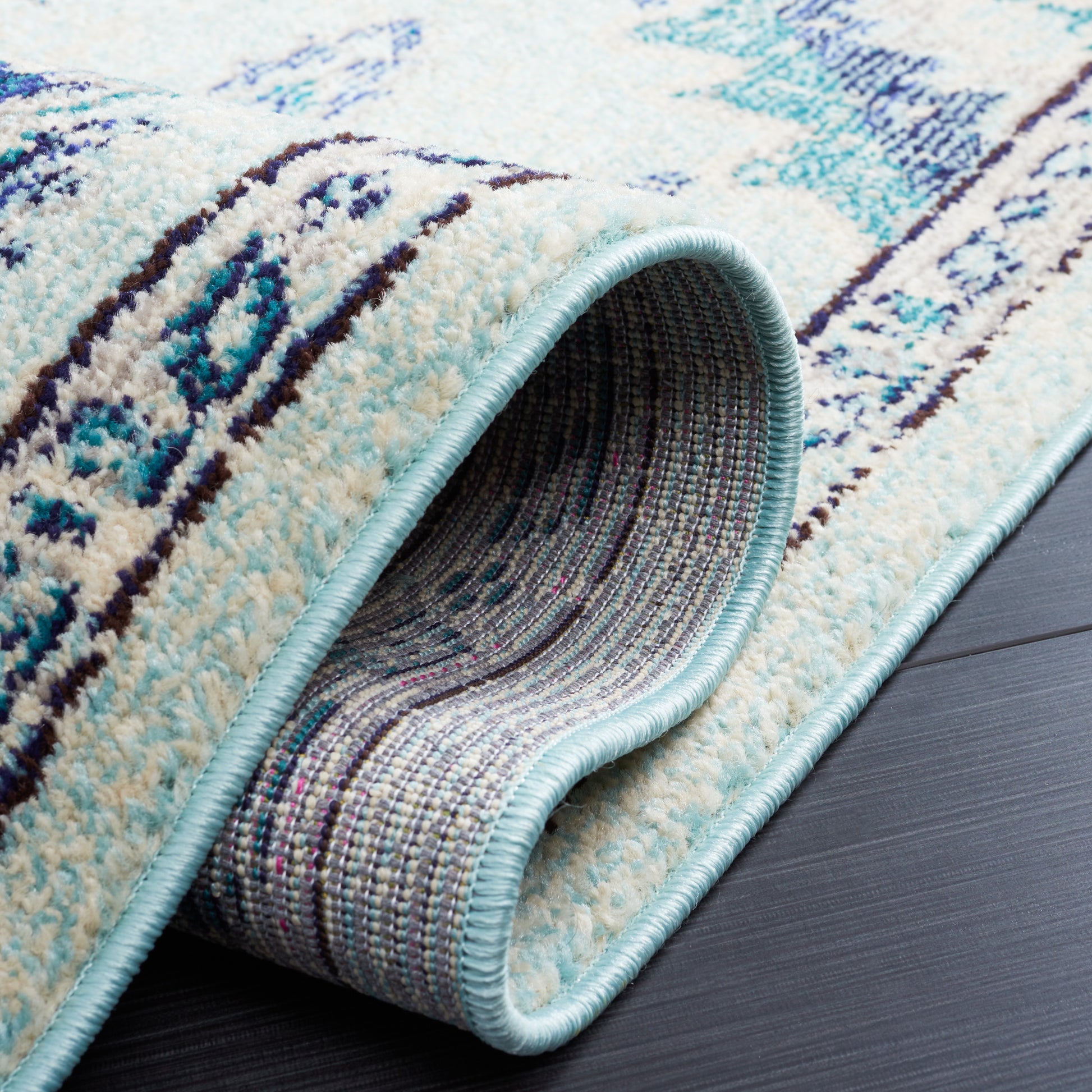 Safavieh Madison Mad484J Teal/Beige Area Rug