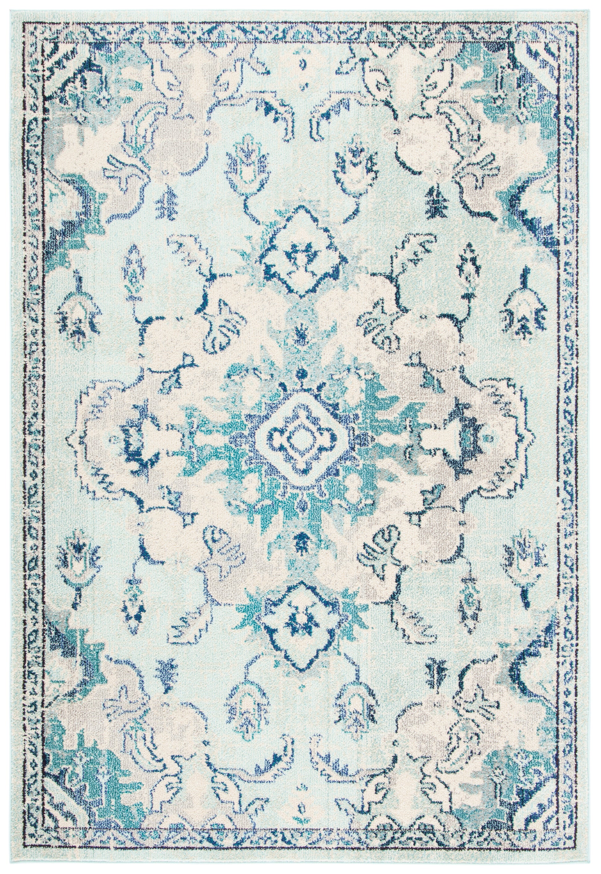 Safavieh Madison Mad484J Teal/Beige Area Rug