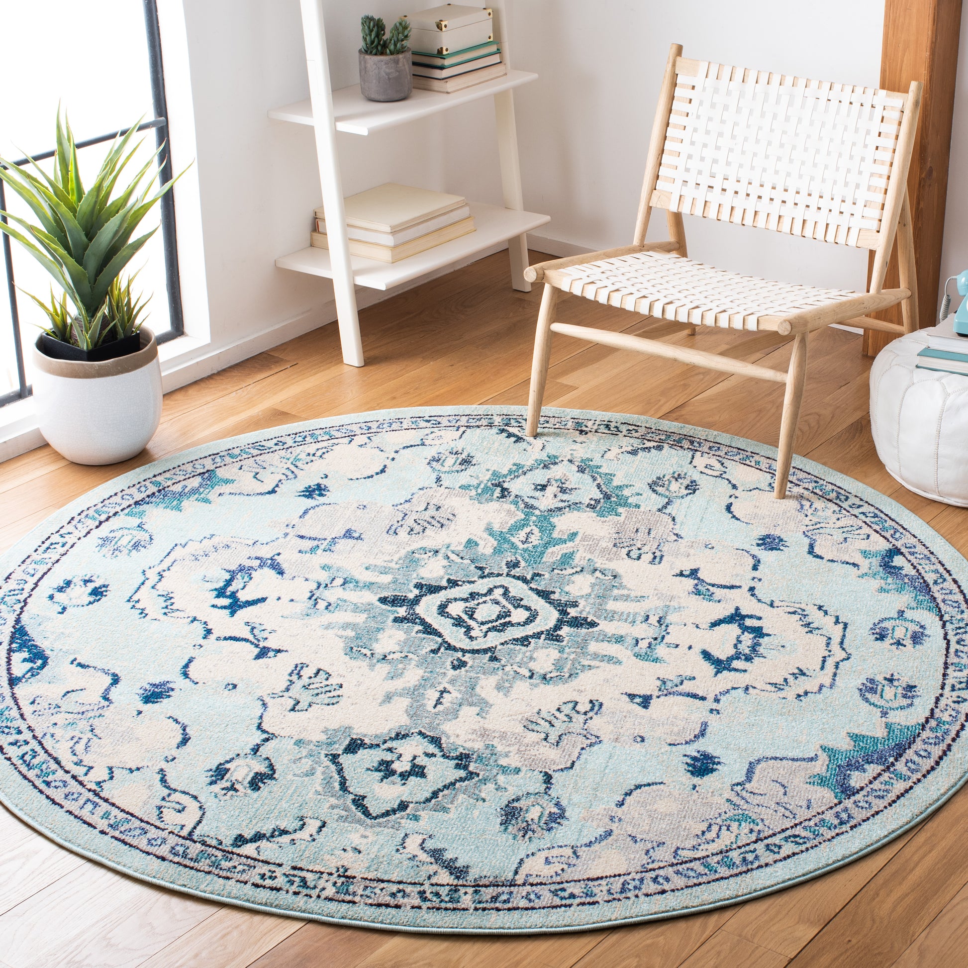 Safavieh Madison Mad484J Teal/Beige Area Rug