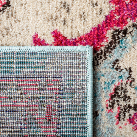 Safavieh Madison Mad484K Light Blue/Fuchsia Rugs.