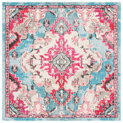 Safavieh Madison Mad484K Light Blue/Fuchsia Area Rug