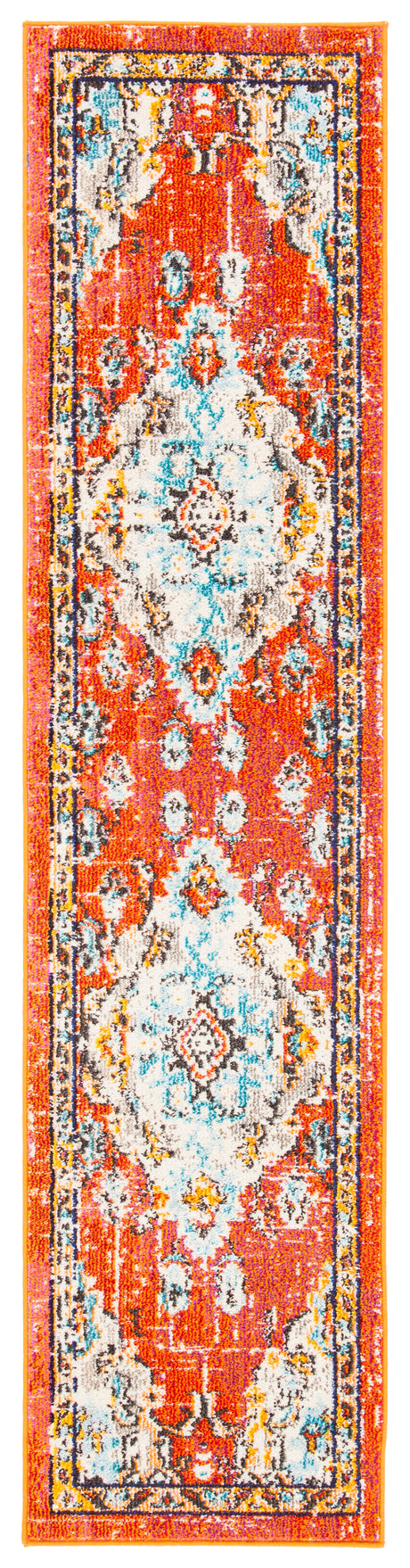 Safavieh Madison Mad484P Orange/Light Blue Rugs.