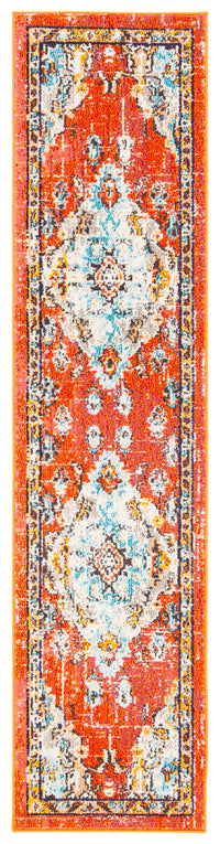 Safavieh Madison Mad484P Orange/Light Blue Area Rug