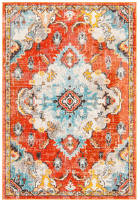 Safavieh Madison Mad484P Orange/Light Blue Area Rug