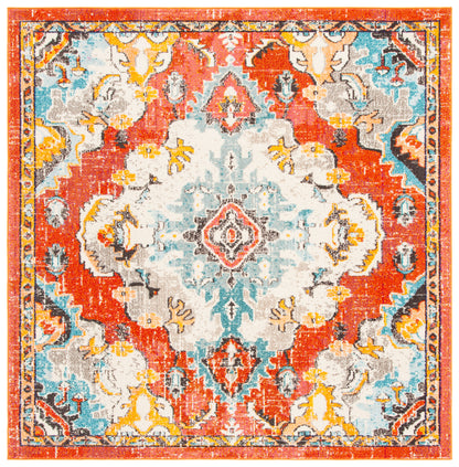 Safavieh Madison Mad484P Orange/Light Blue Area Rug