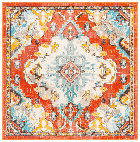 Safavieh Madison Mad484P Orange/Light Blue Rugs.