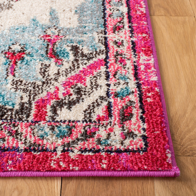 Safavieh Madison Mad484R Fuchsia/Light Blue Rugs.