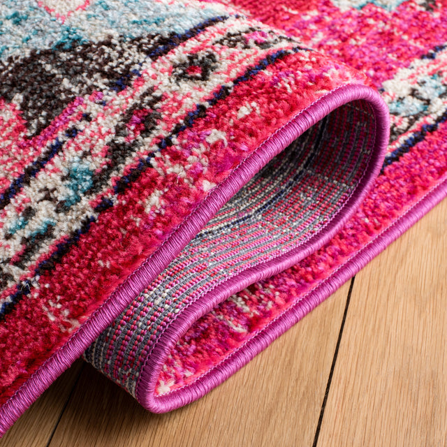 Safavieh Madison Mad484R Fuchsia/Light Blue Rugs.