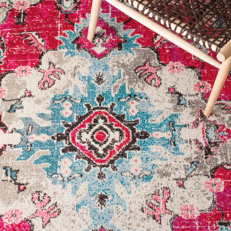 Safavieh Madison Mad484R Fuchsia/Light Blue Rugs.