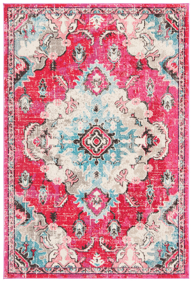 Safavieh Madison Mad484R Fuchsia/Light Blue Rugs.