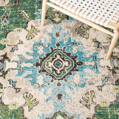 Safavieh Madison Mad484Y Green/Light Blue Area Rug