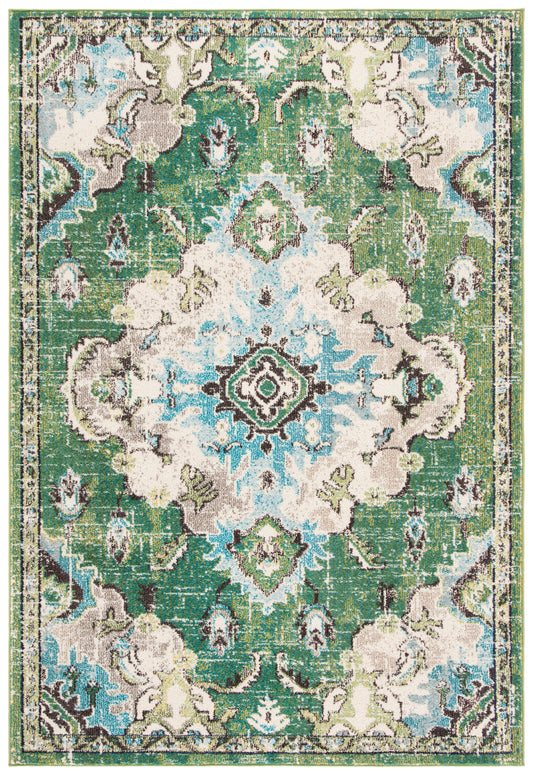 Safavieh Madison Mad484Y Green/Light Blue Area Rug