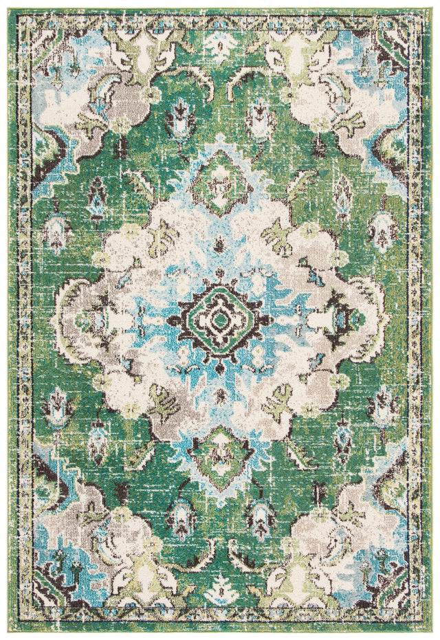 Safavieh Madison Mad484Y Green/Light Blue Rug.