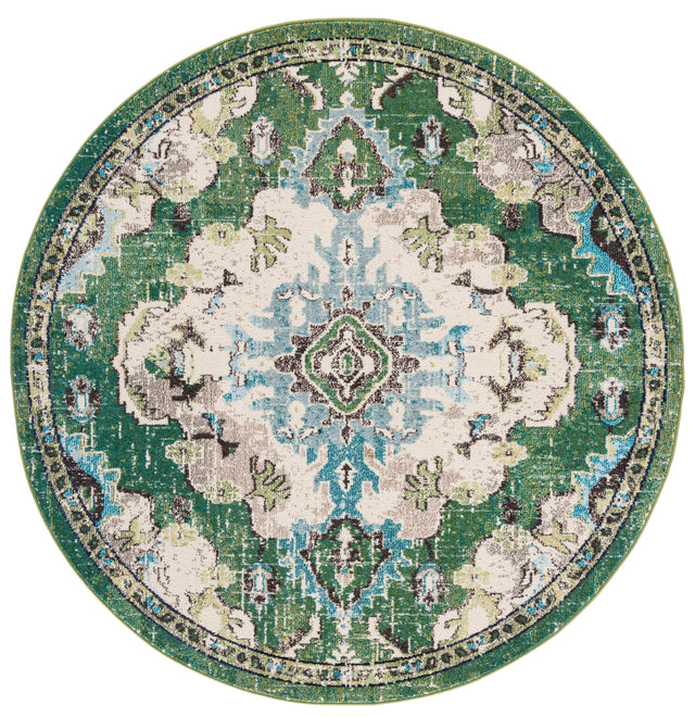 Safavieh Madison Mad484Y Green/Light Blue Rug.