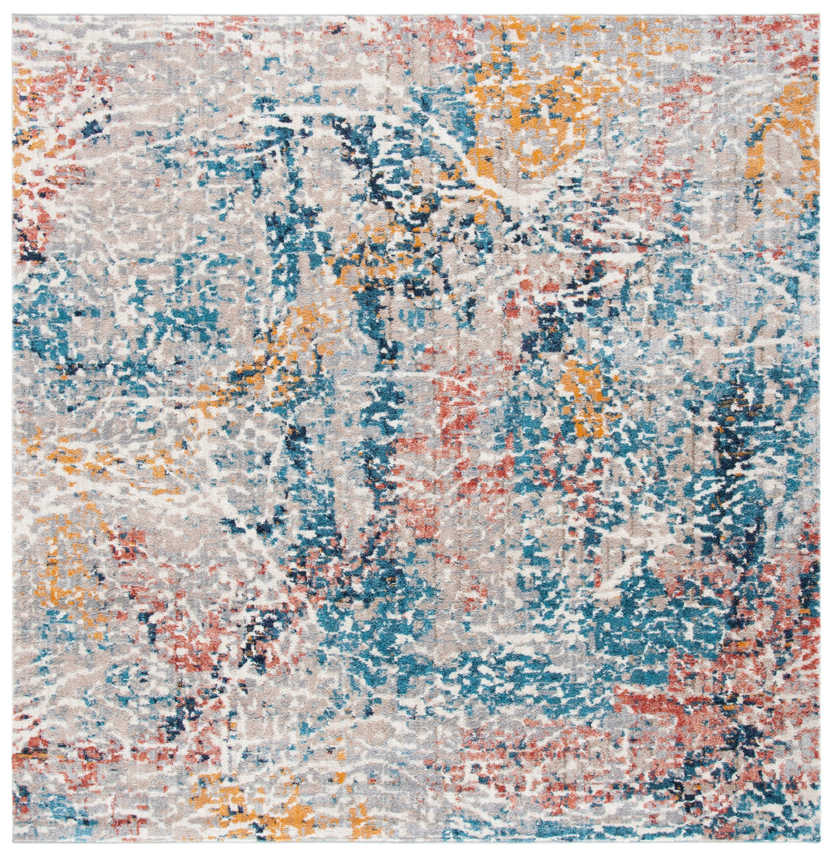Safavieh Madison Mad494F Grey/Orange Rugs.