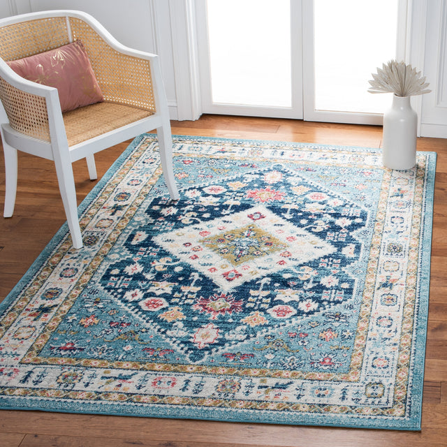 Safavieh Madison Mad670M Light Blue/Ivory Rugs.