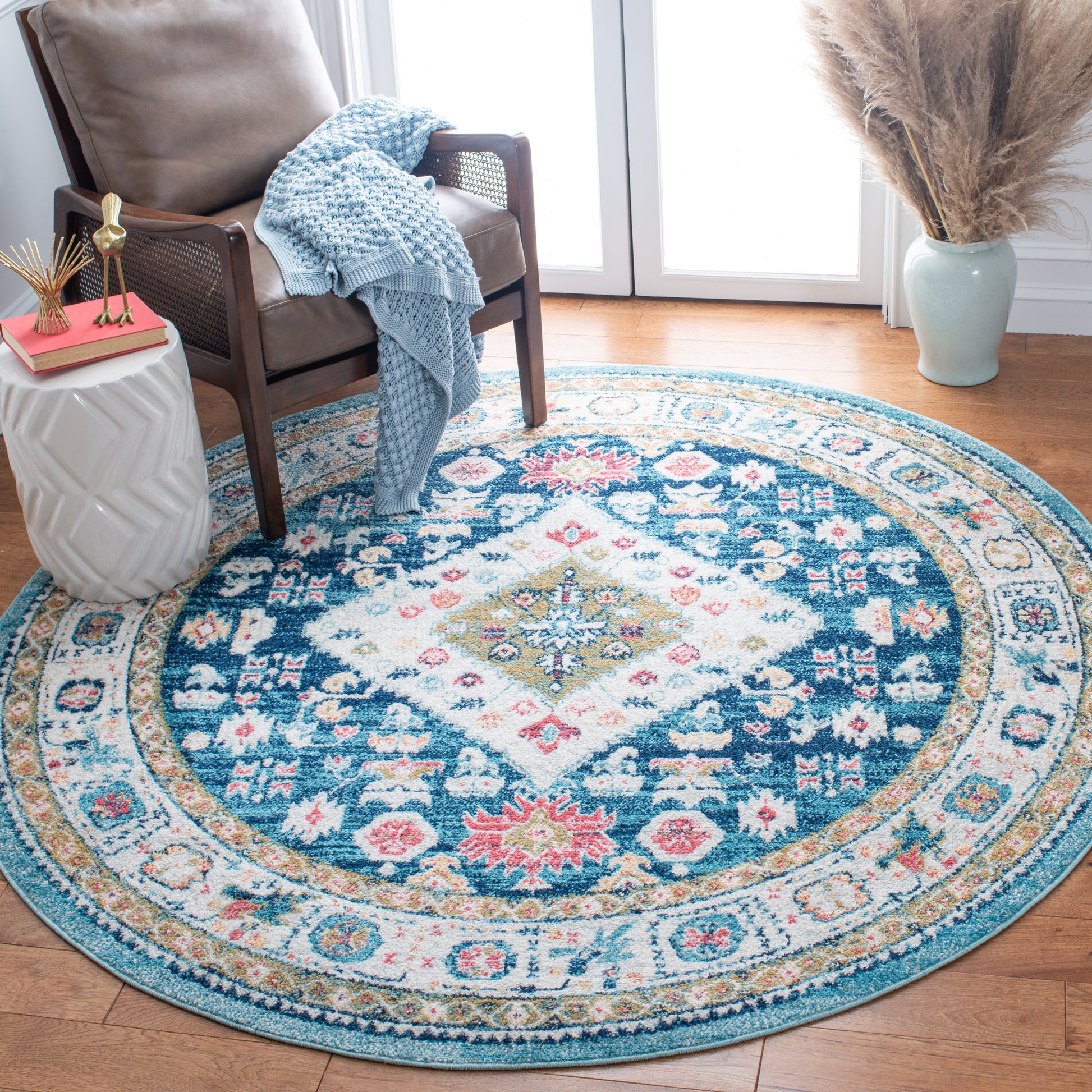 Safavieh Madison Mad670M Light Blue/Ivory Area Rug