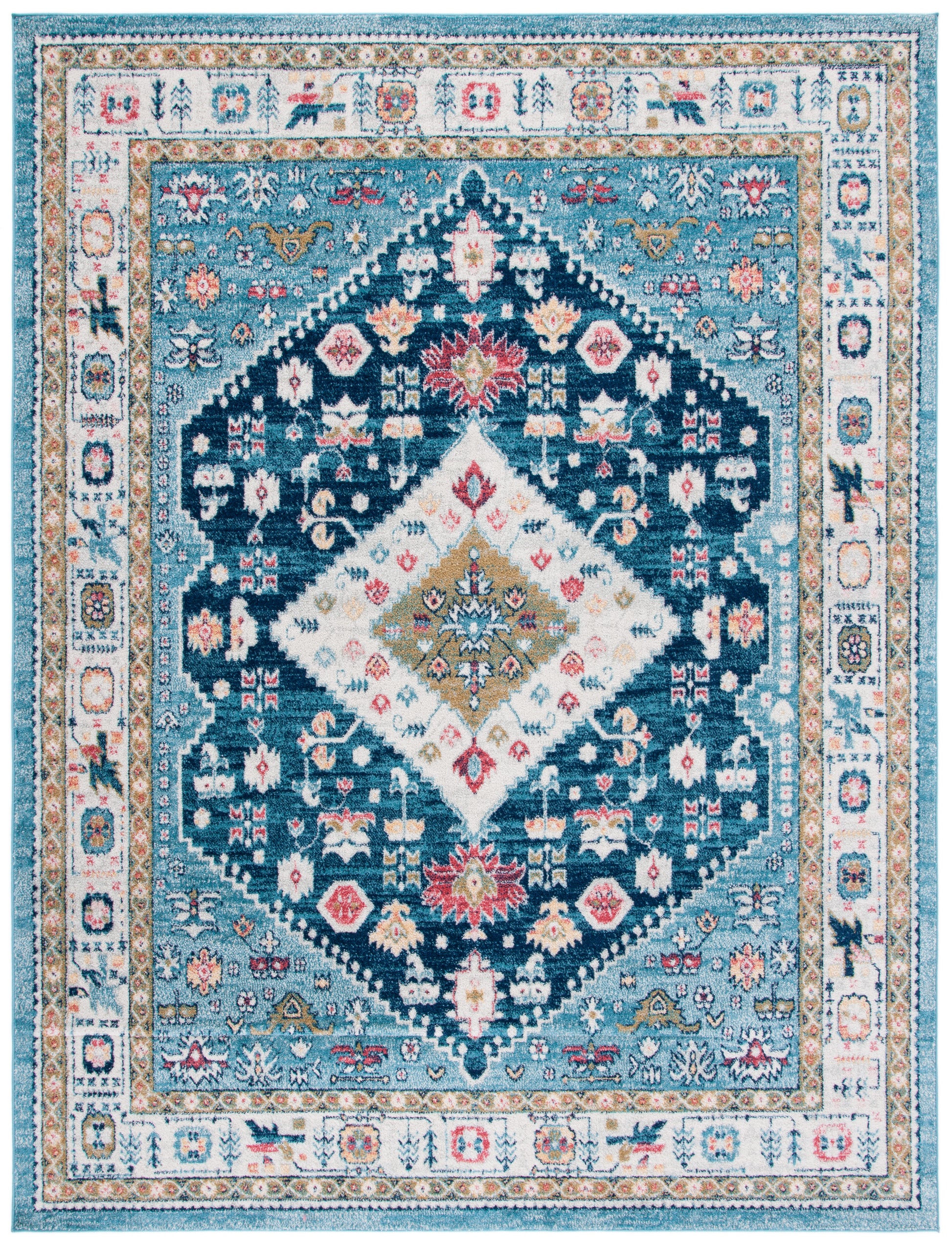 Safavieh Madison Mad670M Light Blue/Ivory Area Rug