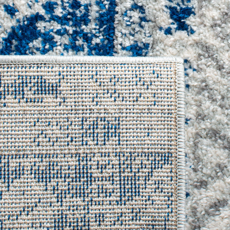 Safavieh Madison Mad797J Silver/Navy Rug.