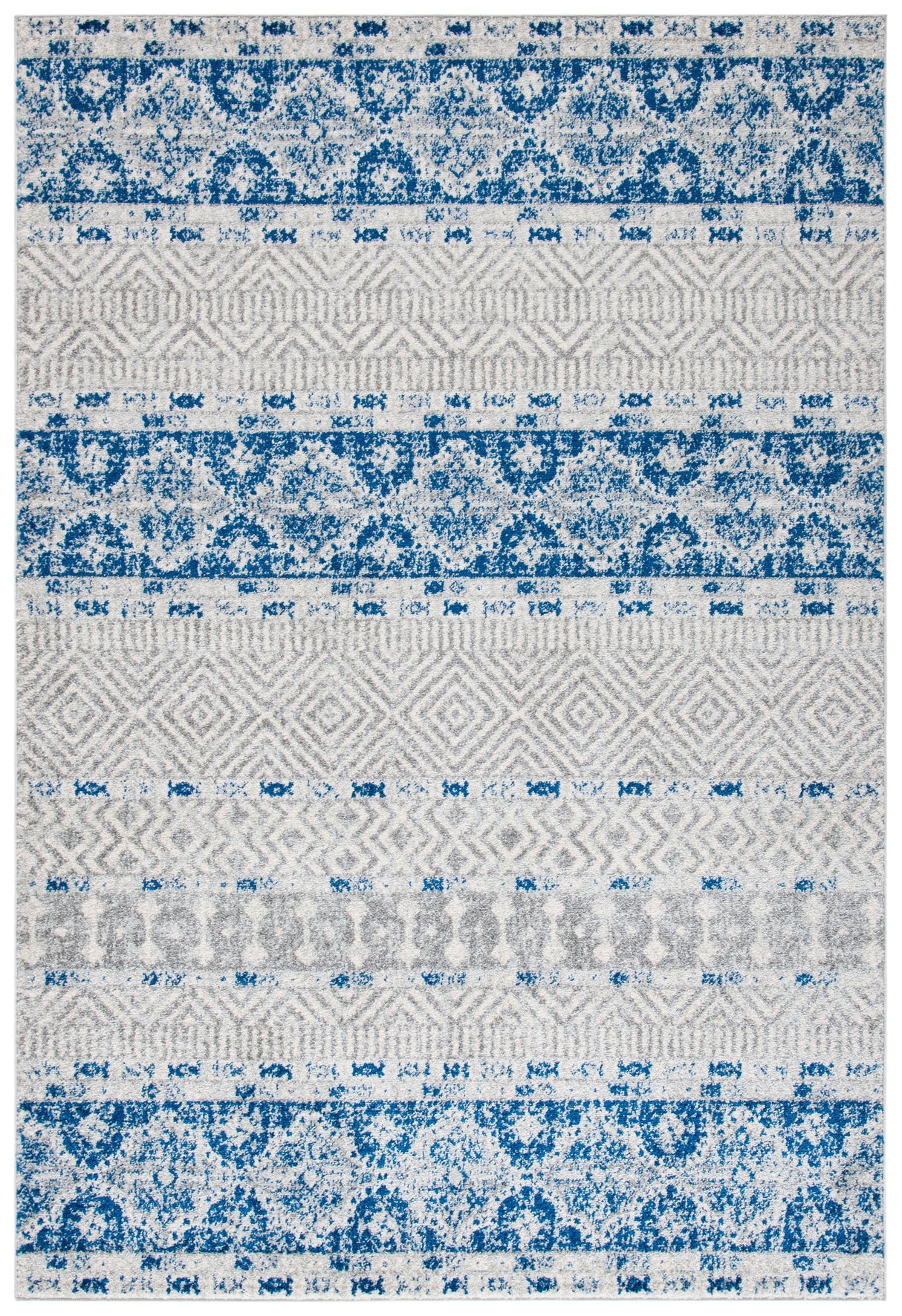 Safavieh Madison Mad797J Silver/Navy Rug.