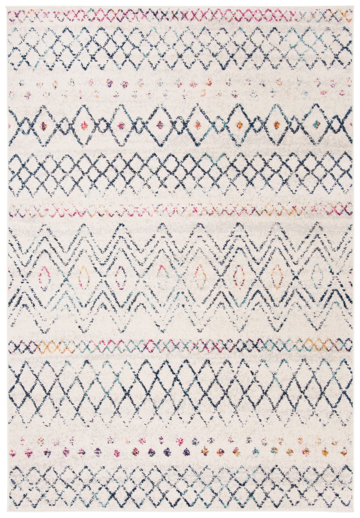 Safavieh Madison Mad798B Ivory/Dark Blue Rug.