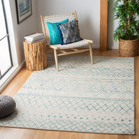 Safavieh Madison Mad798C Ivory/Aqua Area Rug