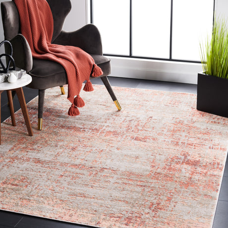 Safavieh Madison Mad819R Rust/Grey Rug.