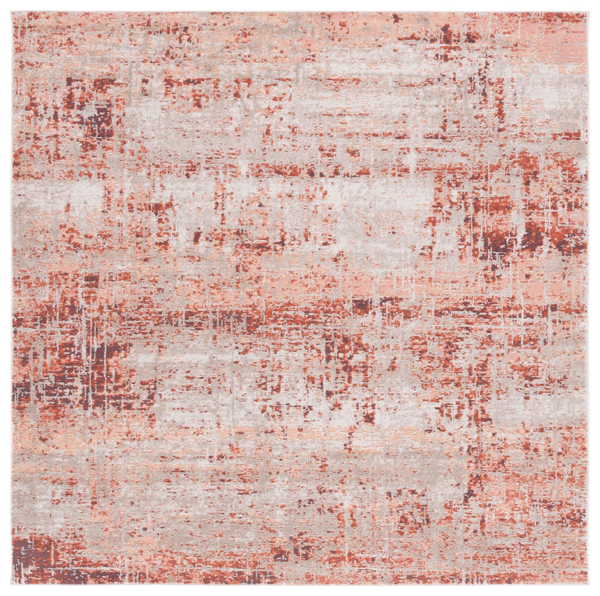 Safavieh Madison Mad819R Rust/Grey Area Rug