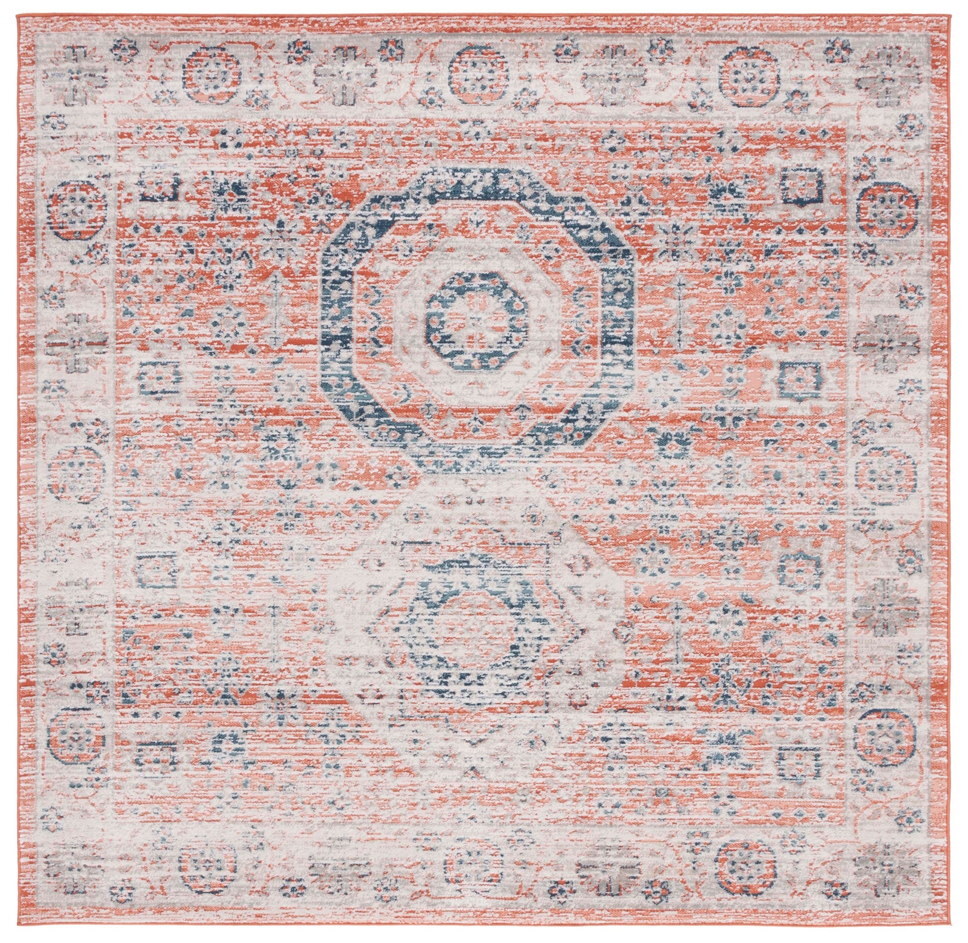 Safavieh Madison Mad821P Rust/Ivory Area Rug