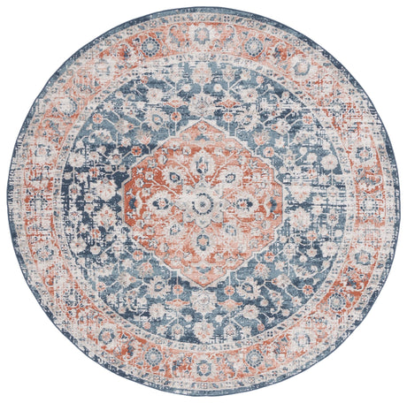 Safavieh Madison Mad836N Navy/Rust Rug.