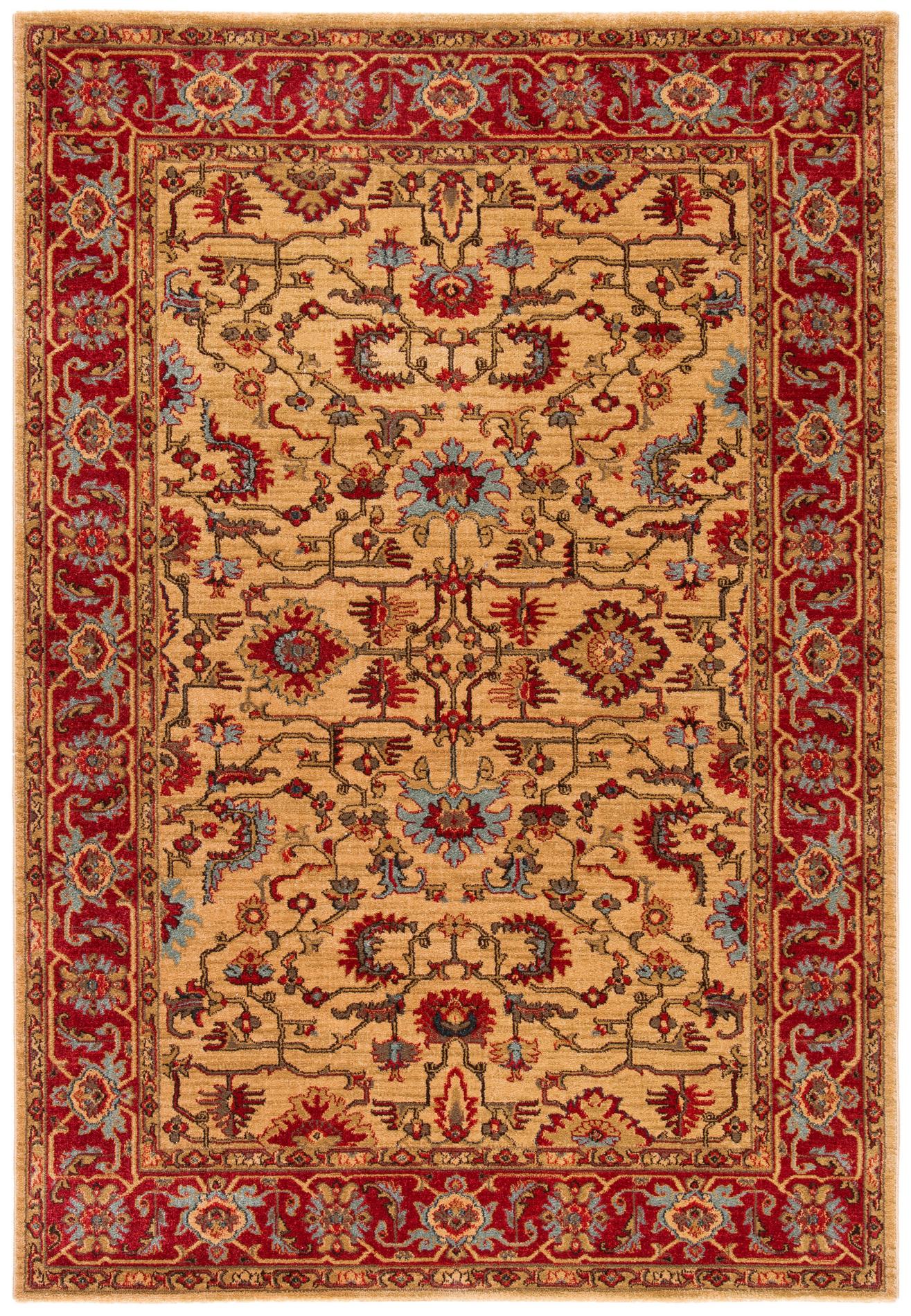 Safavieh Mahal Mah693B Beige/Red Area Rug