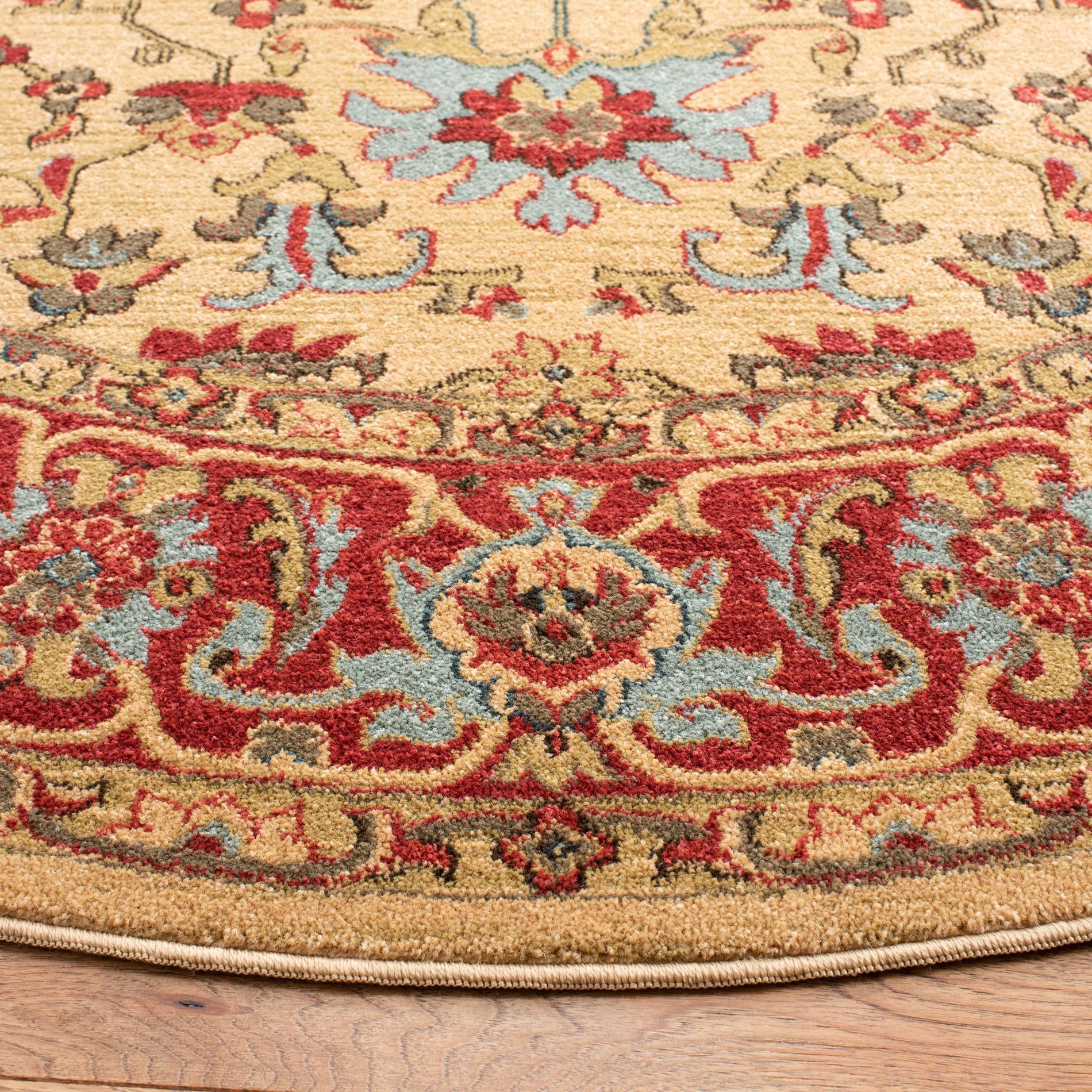 Safavieh Mahal Mah693B Beige/Red Area Rug