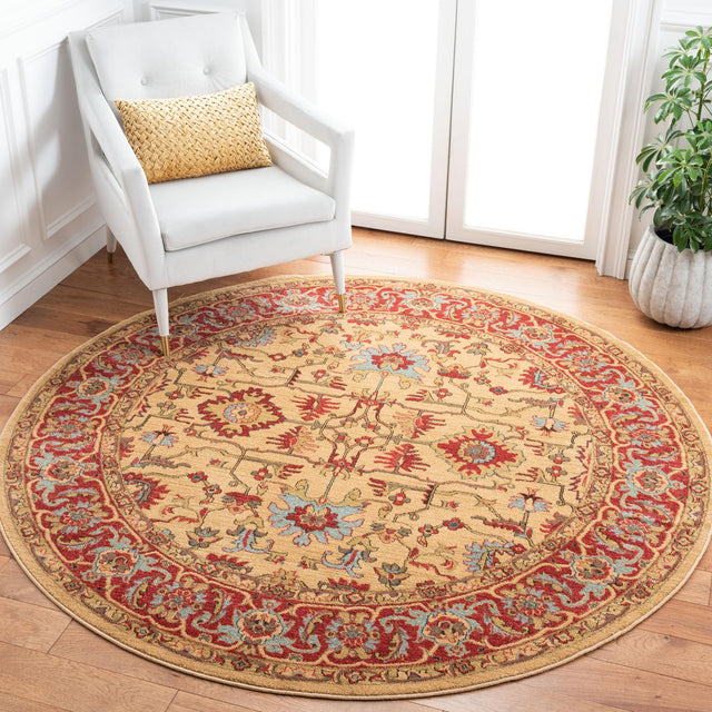 Safavieh Mahal Mah693B Beige/Red Rugs.