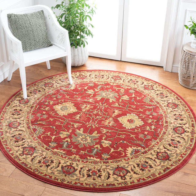 Safavieh Mahal Mah693Q Red/Beige Rugs.