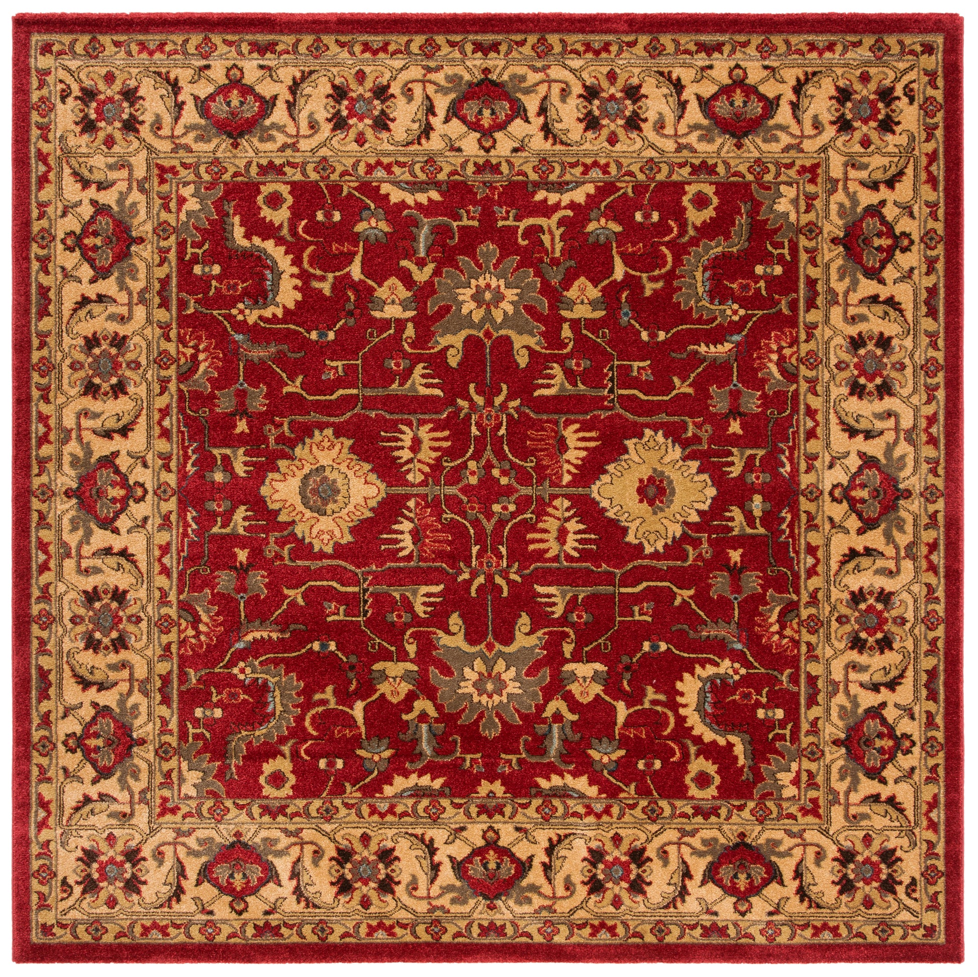 Safavieh Mahal Mah693Q Red/Beige Area Rug