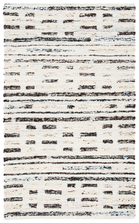 Safavieh Manhattan Man350A Ivory/Dark Brown Rug.