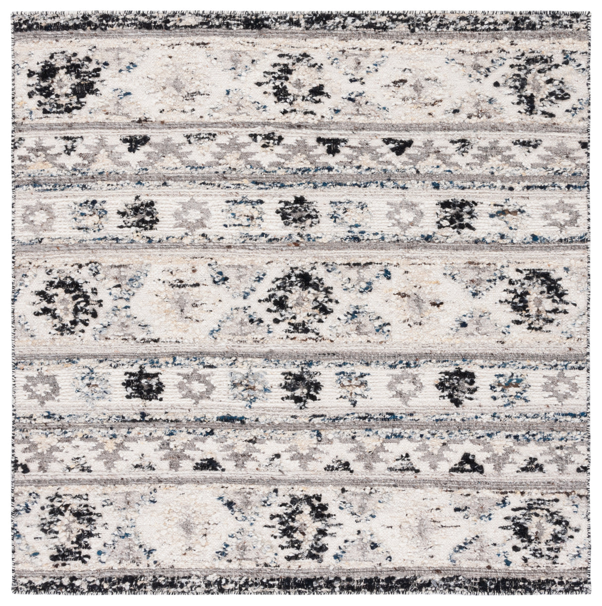 Safavieh Manhattan Man353A Ivory/Black Rug.
