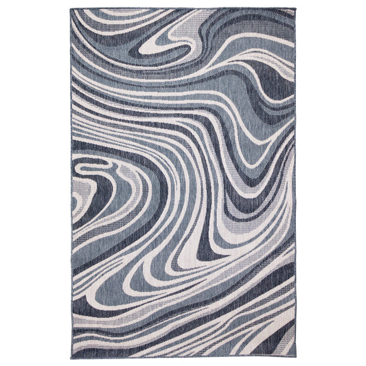 Liora Manne Malibu Waves 8222/33 Navy Area Rug