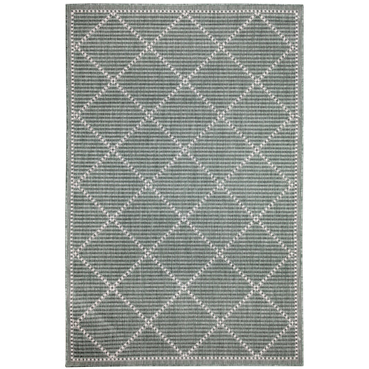 Liora Manne Malibu Checker Diamond 8225/06 Green Area Rug