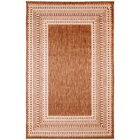 Liora Manne Malibu Etched Border 8228/17 Rust Area Rug