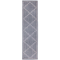 Liora Manne Malibu Checker Diamond 8225/33 Navy Area Rug