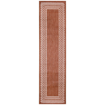 Liora Manne Malibu Etched Border 8228/17 Rust Area Rug