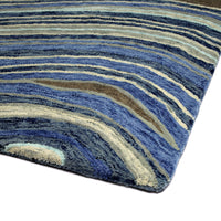 Kaleen Marble Mbl08-17 Blue, Navy, Sand, Pewter Green Area Rug