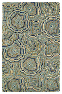 Kaleen Marble Mbl10-91 Teal, Blue, Olive, Sand Area Rug