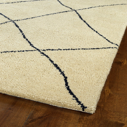 Kaleen Micha Mca97-22 Navy, Ivory Area Rug