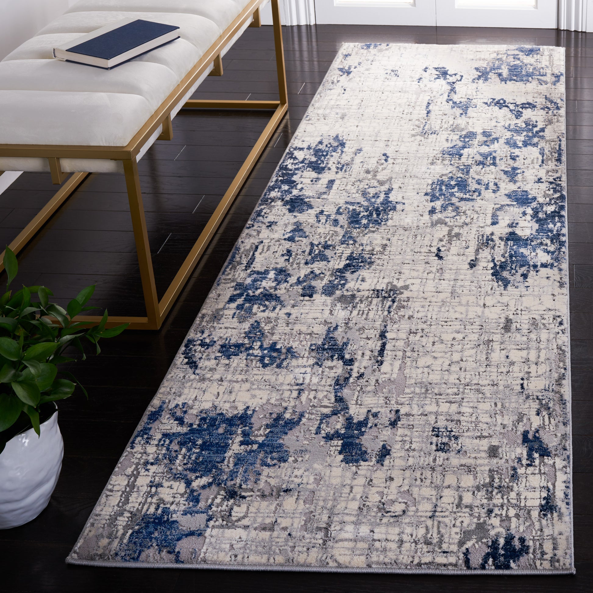 Safavieh Meadow Mdw178A Ivory Grey/Blue Area Rug